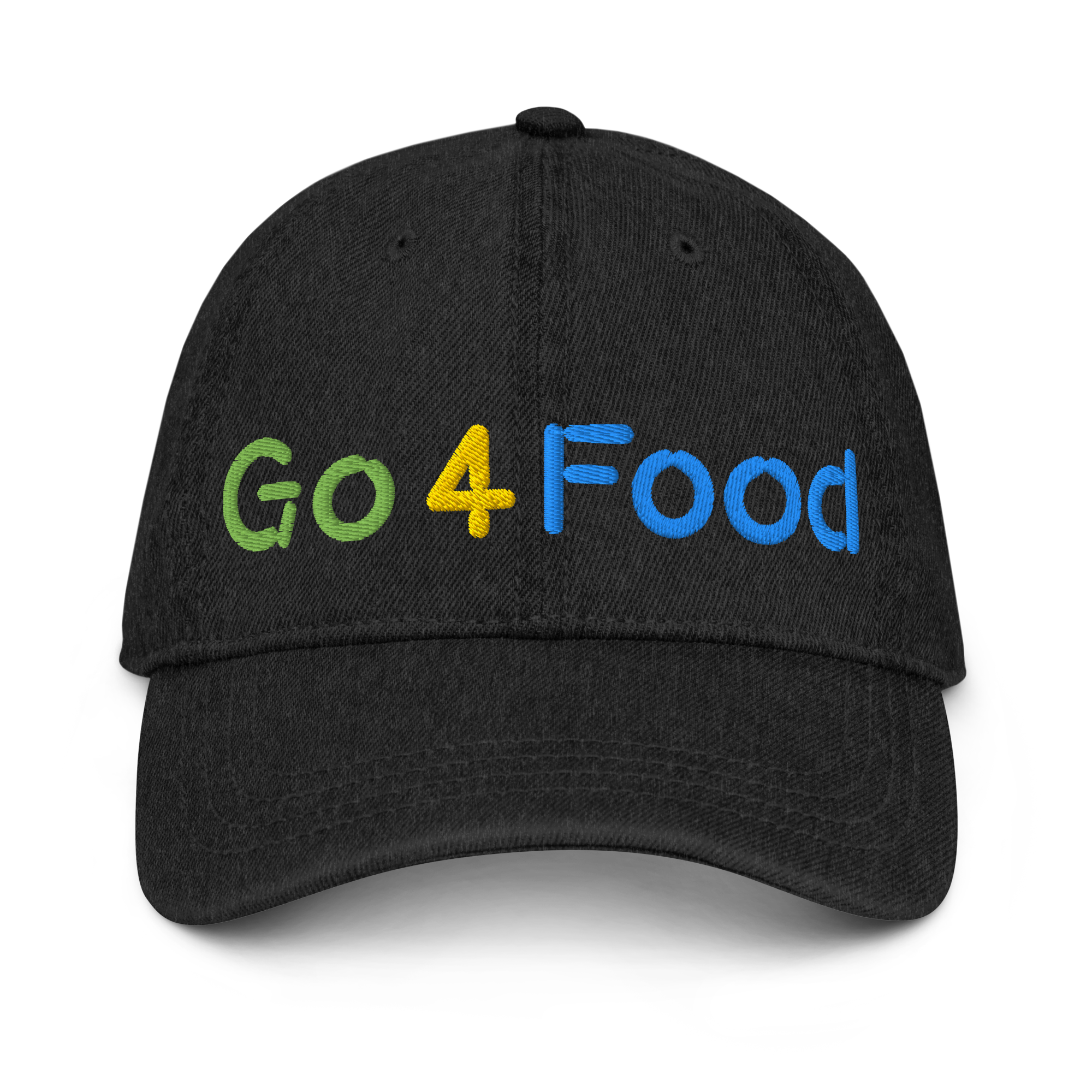 Cap, Denim Embroidered